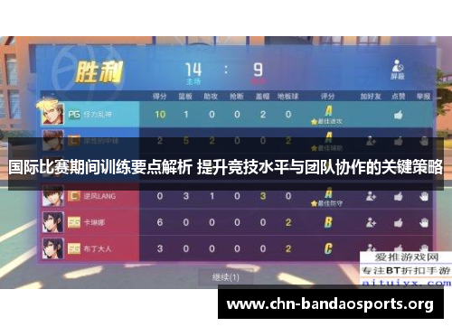 国际比赛期间训练要点解析 提升竞技水平与团队协作的关键策略 国际比赛期间训练要点解析 提升竞技水平与团队协作的关键策略